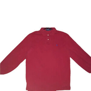Vintage Polo Ralph Lauren - Red Long Sleeve Shirt - Men’s large - Good condition